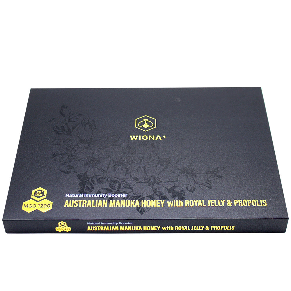 마누카 꿀 MGO 1200+ 로얄 젤리 & 프로폴리스, 15g x 12개 스틱
