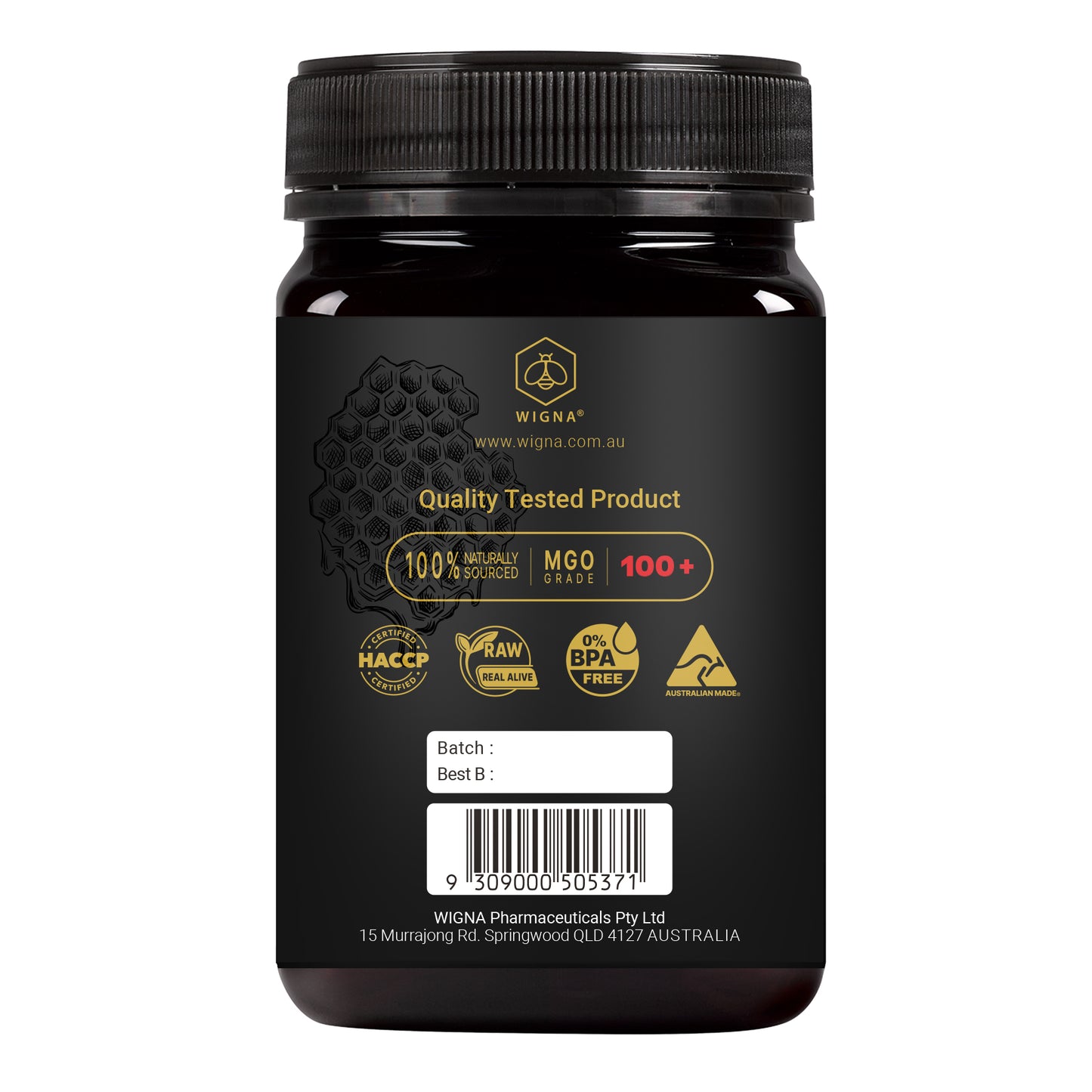 WIGNA 麦卢卡蜂蜜 MGO 100+ 500g